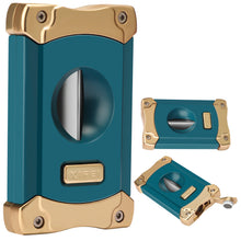 Load image into Gallery viewer, XIFEI Cigar Cutter, Stainless Steel V-Cut Cigar Cutter Built-in Cigar Puncher
