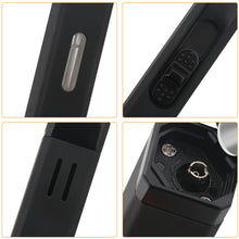 Load image into Gallery viewer, XIFEI Cigar Lighter, Cigar Punch, Cigar Draw Enhancer, Cigar Length Measuring Tools, All-in-one Refillable Butane Lighter, Windproof and Portable Pen Torch Lighter (Black)
