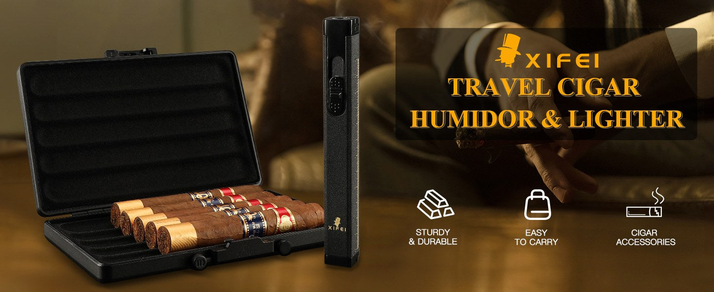 cigar case with lighter