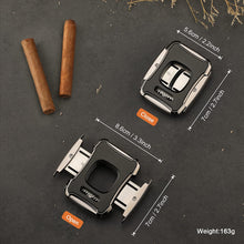 Load image into Gallery viewer, XIFEI Cigar Cutter Guillotine Stainless Steel with Spring-Loaded Release, Cutting Up to 60 Ring Gauge Cigars
