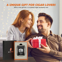 Load image into Gallery viewer, XIFEI Cigar Cutter Guillotine Stainless Steel with Spring-Loaded Release, Cutting Up to 60 Ring Gauge Cigars
