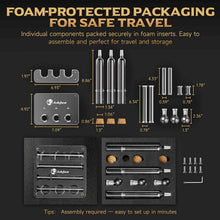 Load image into Gallery viewer, LIHTUN Cigar Flavoring Tube Set for 3 Cigars, Borosilicate Glass Tubes, Balls and Acrylic Stand, Portable Cigar Humidor Gift Set for Flavor Mellowing, Storage and Display

